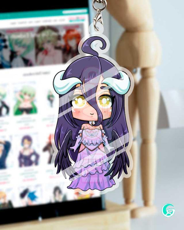 Albedo OVERLORD Acrylic Keychain charm Limiko